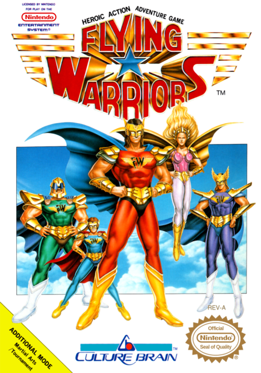 Flying Warriors (USA) (Beta) box art